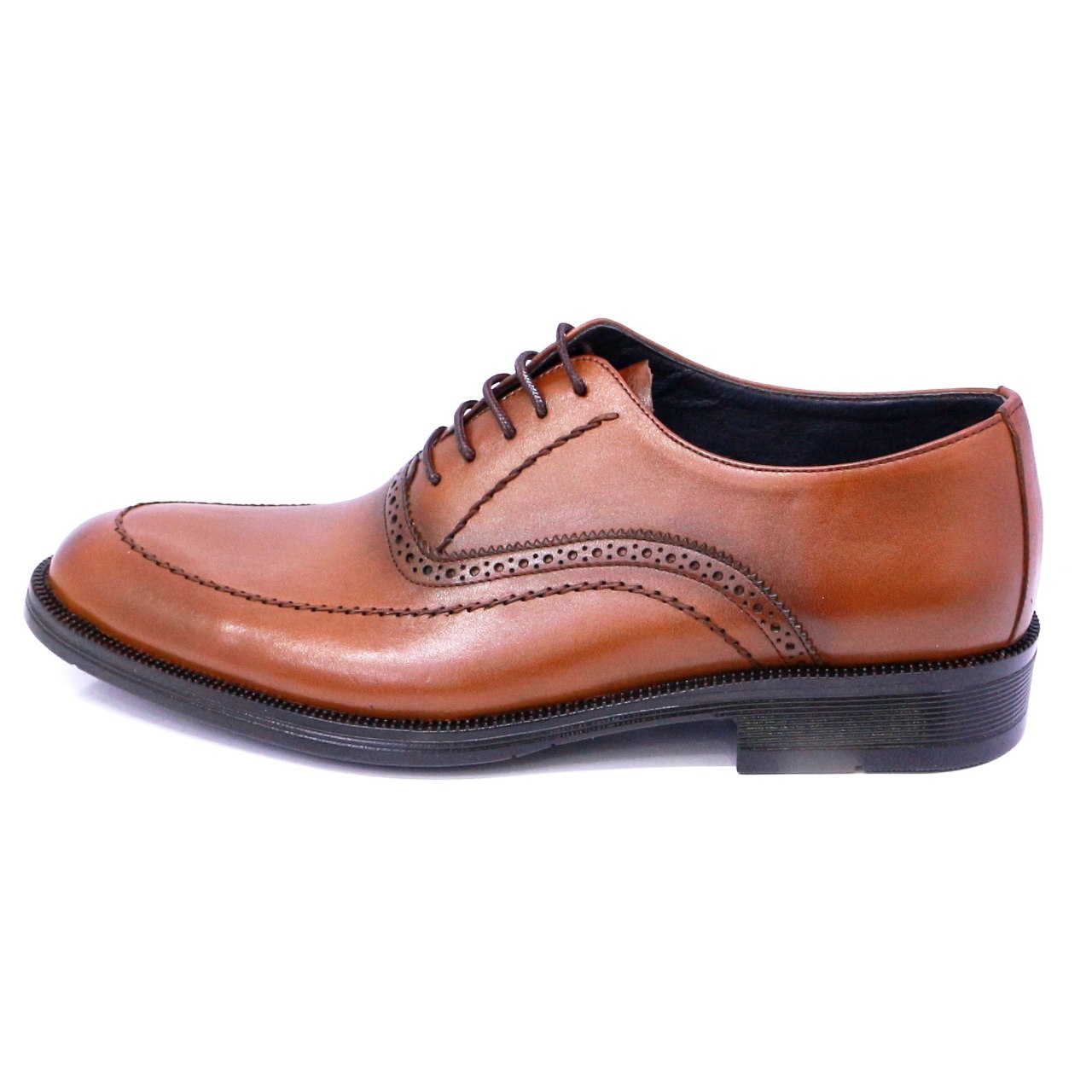 مشخصات، قیمت و خرید کفش مردانه مدل مجلسی هشت 99 رنگ عسلی | کالندز
